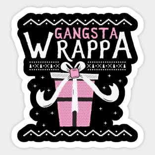 Gangsta Wrapper - Christmas Sticker